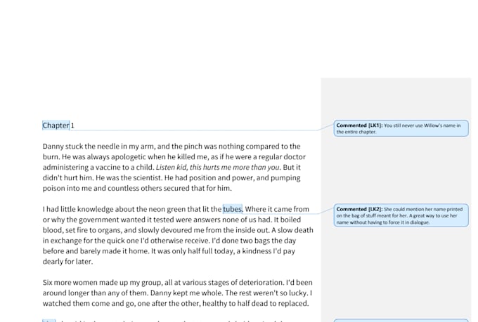 copyedit your fiction book or manuscript